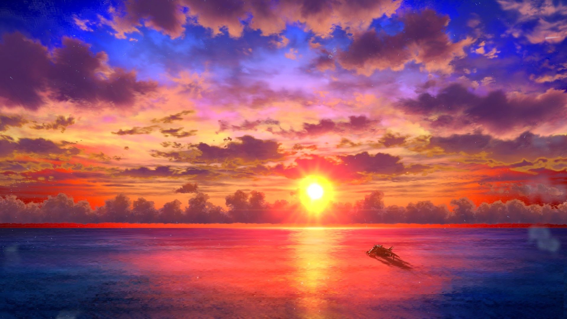 A screenshot of the Prismatic Sea vista from Metaphor:Refantazio.